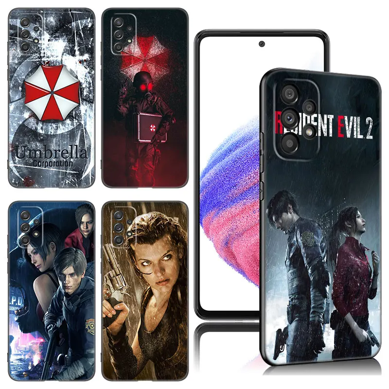 R-Resident E-Evil Game Phone Case For Samsung A13 A15 A22 A24 A32 4G A33 A34 A35 A52S A53 A54 A55 A73 5G A12 A14 A23 A51 A72