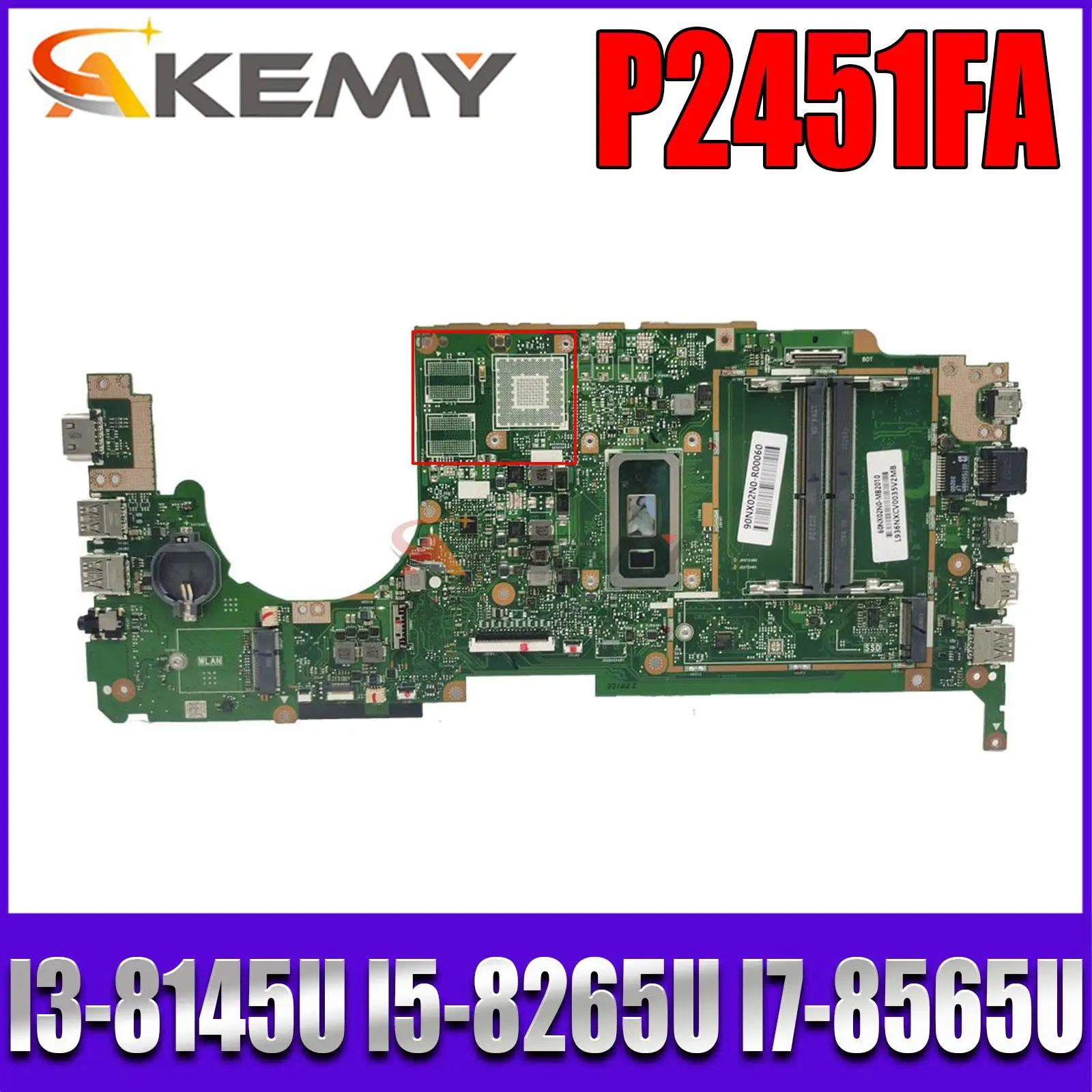 

Для ASUS ExpertBook P2 P2451 P2451F P2451FB P2451FAW P2451FAV материнская плата P2451FA P2451FB P2451FC P2451FAR P2461FA P2441FA