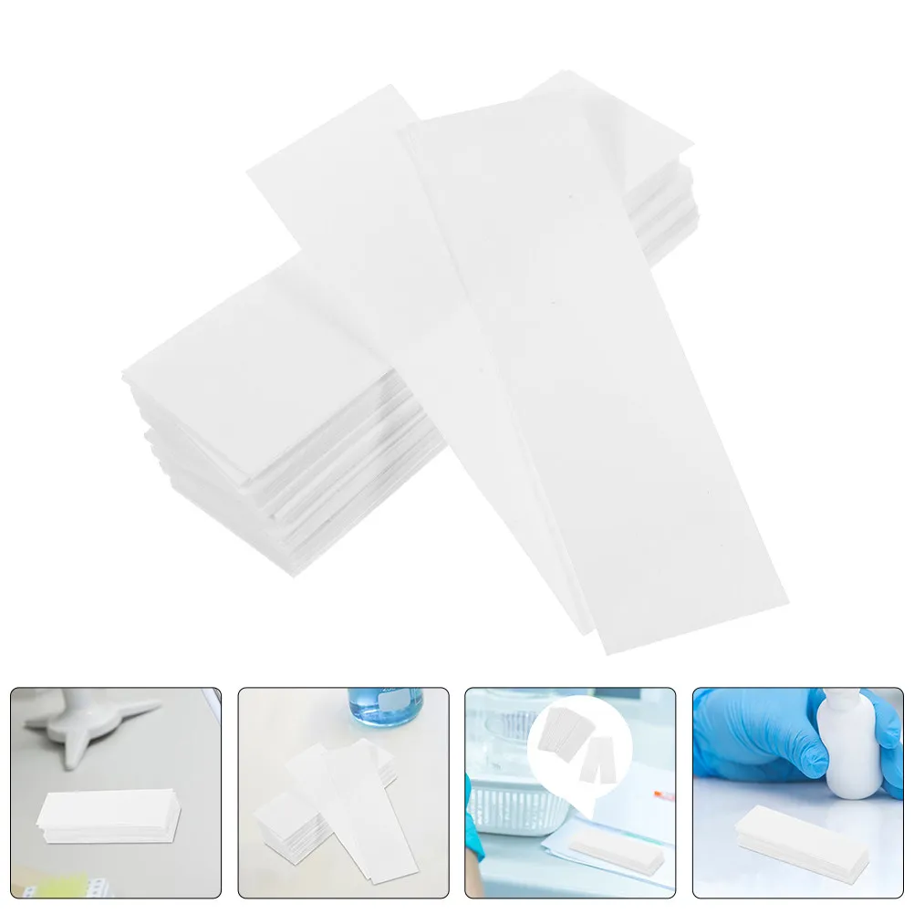 

100Pcs Laboratory Filter Paper Sheets High Absorbency Dust Removal Microscope Slide Cleaning Chemistry Biology Experiment