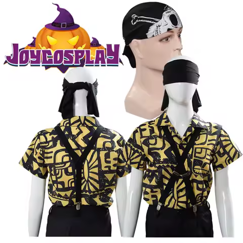 Eleven 11 Cosplay Shirt Eyemask Eddie Munson Headband Costume Short Sleeve Tops Back Strap Role Play Fantasy Party Battle Suit