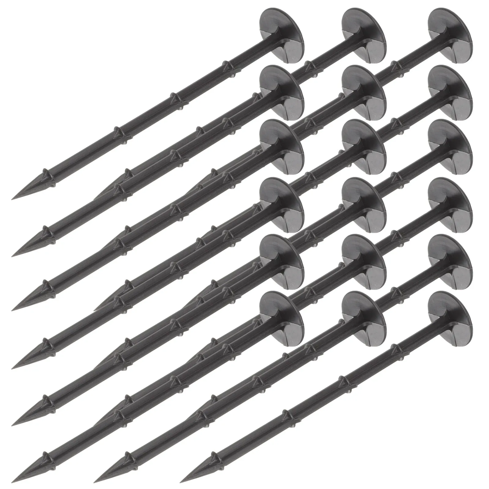 20Pcs Anti Weed Fabric Ground Stakes Sharp Tip Plastic Gardening Stakes for Lawn Artificial Grass Landscape Fixing Nails