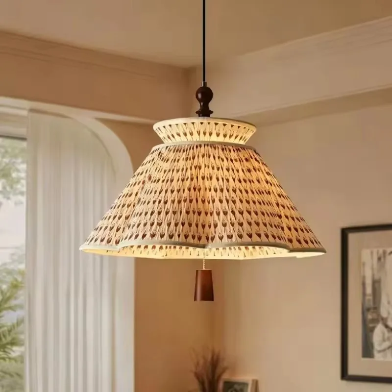 French Mid-style Bedroom Chandelier Master Bedroom Lamp Study Dining Room Lamp Artistic Atmosphere American Retro Lighting
