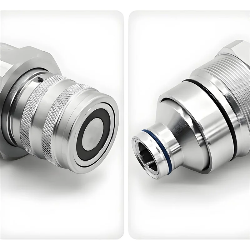 AT406475 7246802 Attacco rapido idraulico femminile a faccia piatta per John Deere 318E 319E 320E per Bobcat 753 763 773 863 864 883