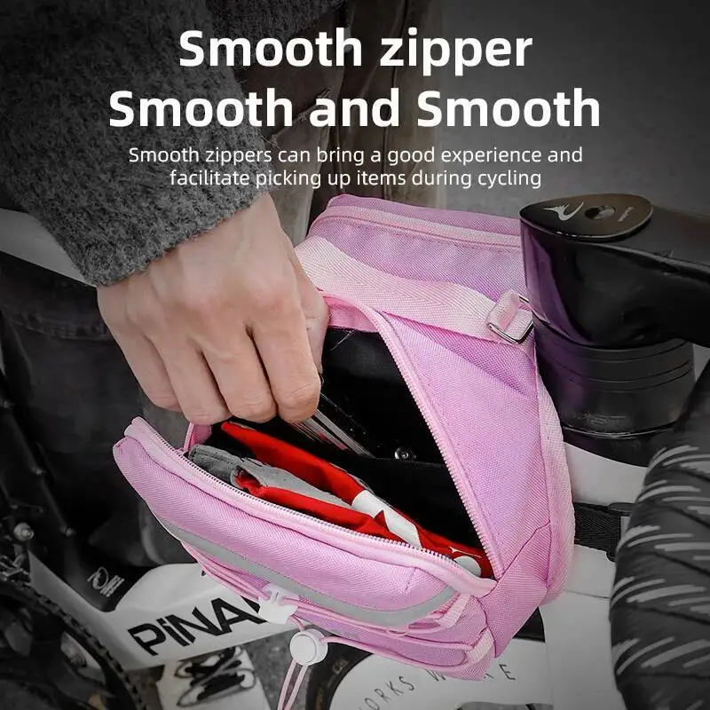 ESLNF Cycling Frame MTB With Top Pannier Tube Storage Bag Reflective Stripe Multi-Color For Bicycle Waterproof Road Bike