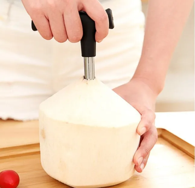 Coconut Opener Tool Coco Water Punch Tap Drill Straw Open Hole Cut Gift Fruit Openers Tools Cool Kitchen Gadgets