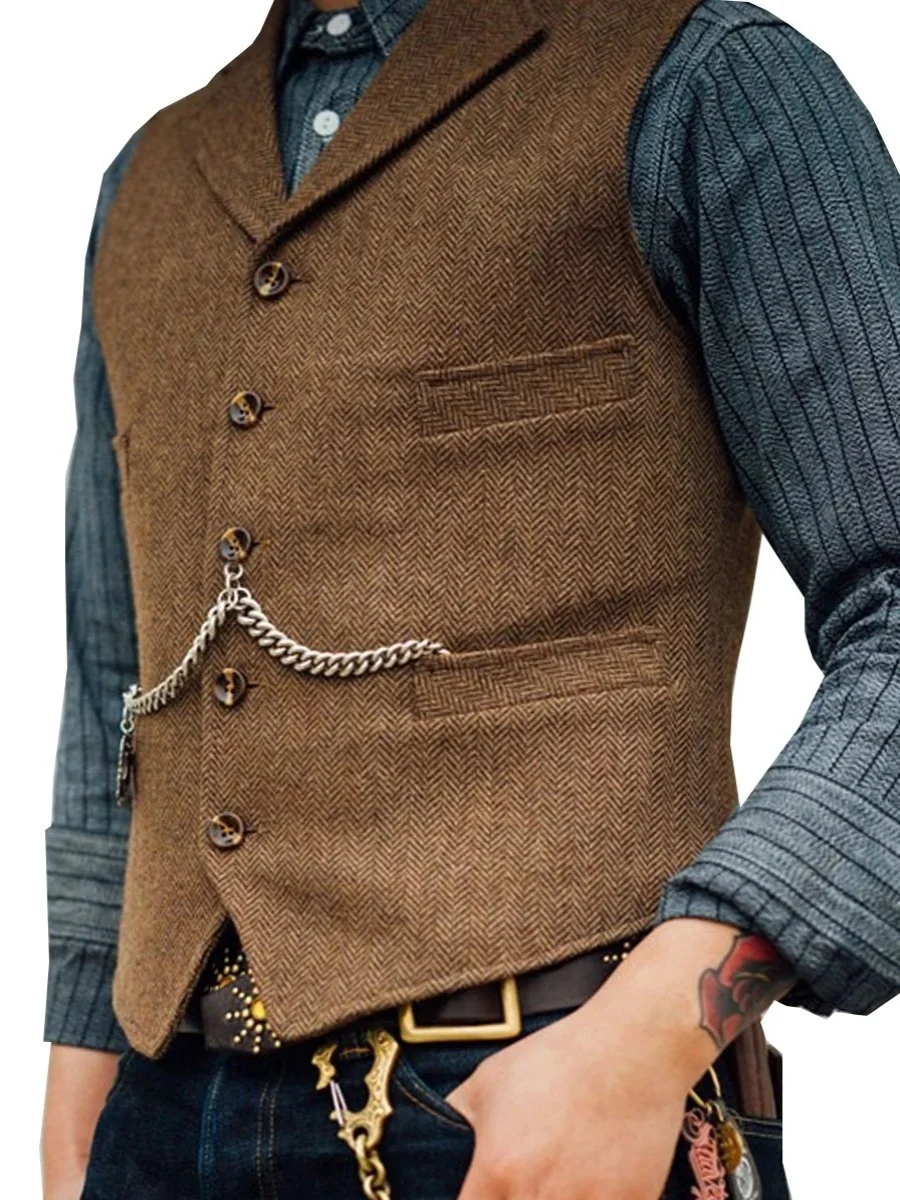 

Men's Slim Fit Prince of Ws Cheered Vest Casual Busin Casual Wear Wedding omsmen irt Flat Collar Tank Top