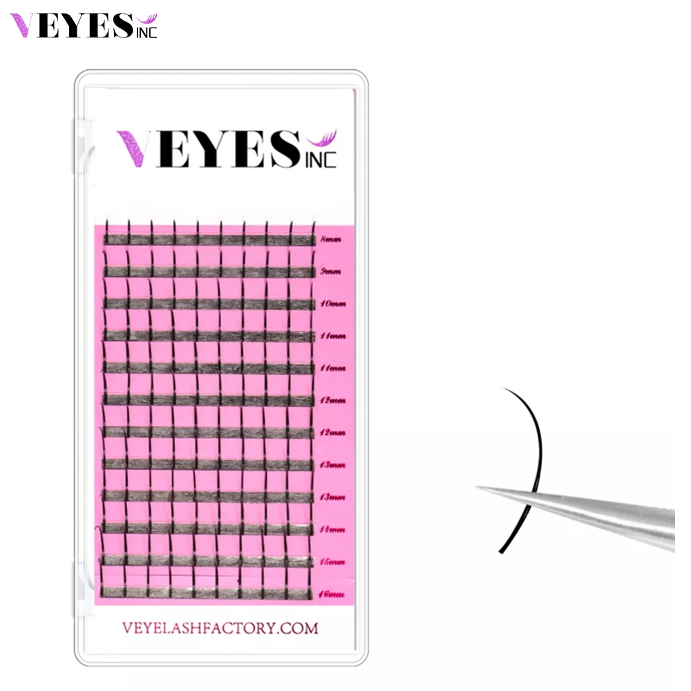 Veyes Inc przedłużanie rzęs gotowe kolce przedłużanie rzęs Veyelash 8-18mm klasyczny Spike Lash Fan narzędzia do makijażu rzęsy luzem