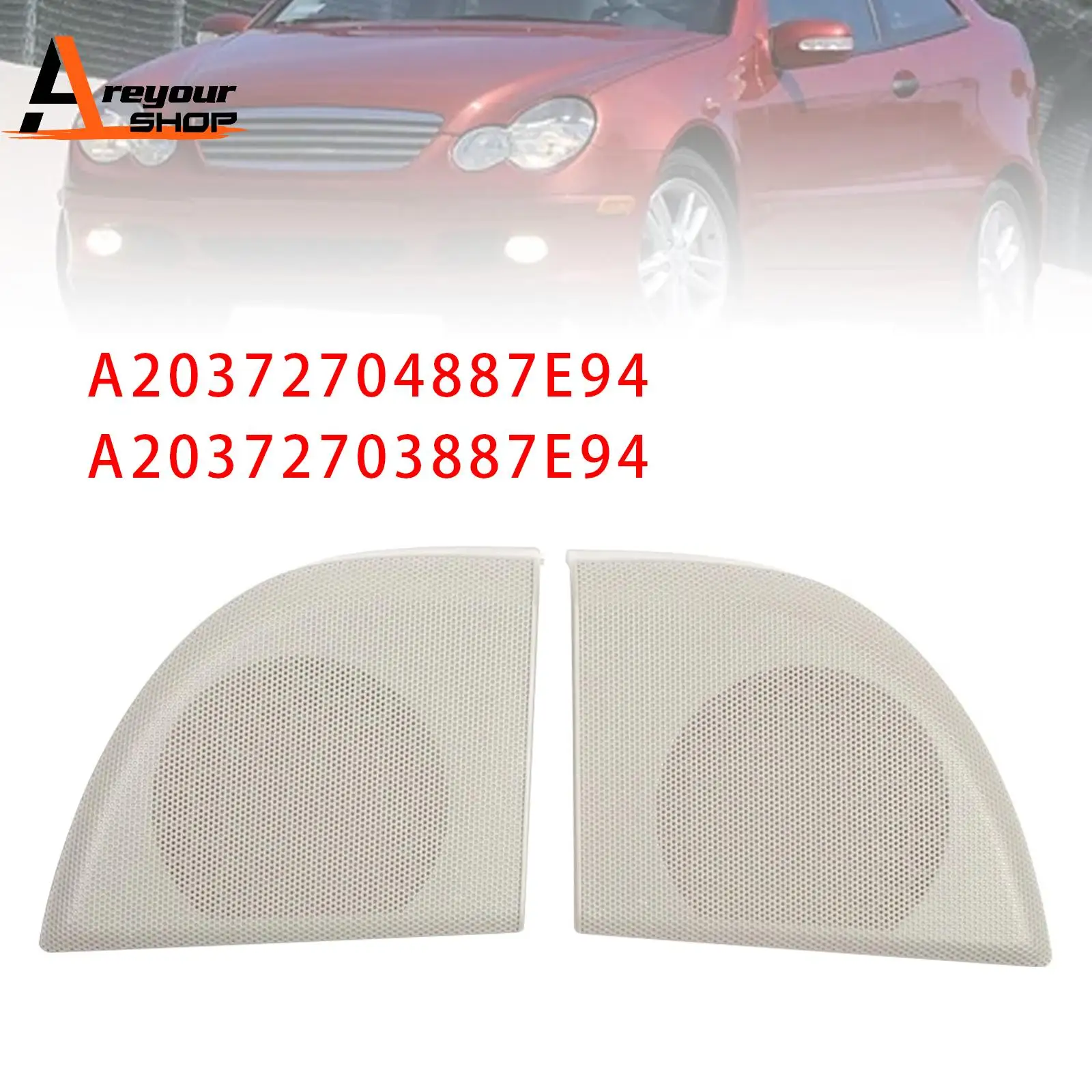 

Пара чехлов динамиков передней двери для Mercedes W203 CLC Coupe A20372704887E94