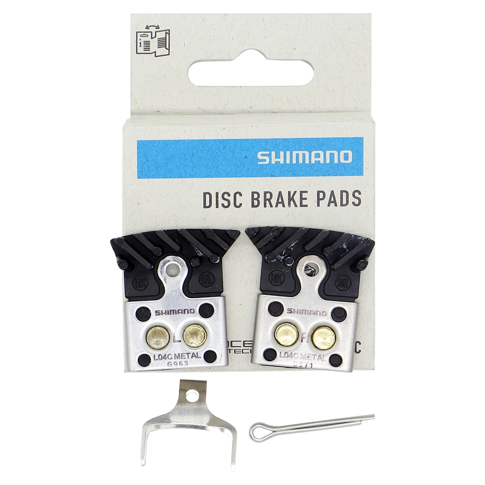 SHIMANO Metal L04C-MF Bicycle Disc Brake Pads Compatible for DEORE XT M8100 Series SLX M7100 Series Bike Parts