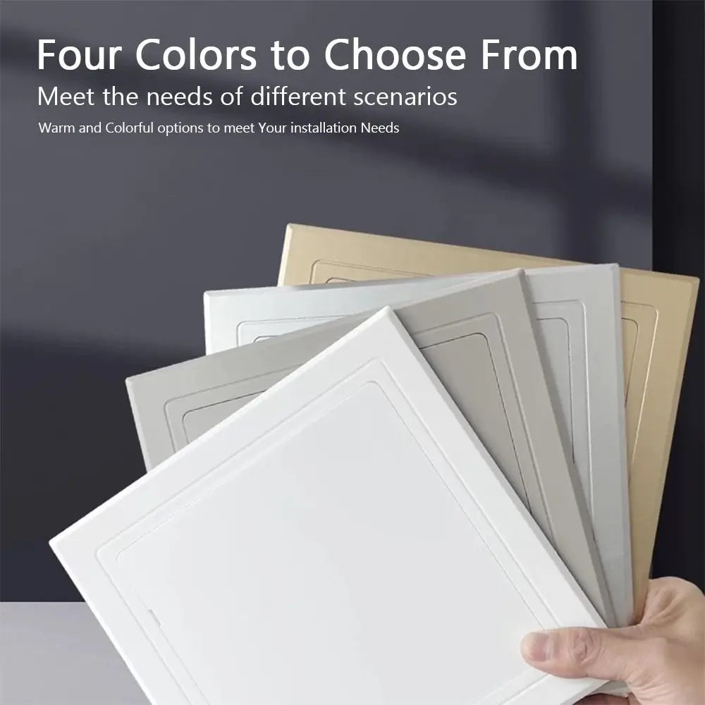 Self-adhesive Access Panel Door Plastic Removable Opening Flap Cover Plate White Wall Access Doors Doors Wall Ceiling