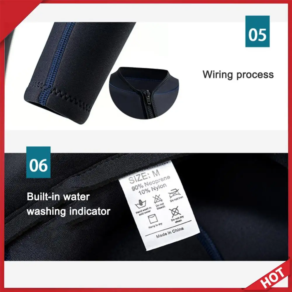 

Неопреновая защитная одежда для дайвинга, устойчивая к холоду, унисекс, для снорклинга, серфинга, плавания, теплая, с молнией, эластичная, для водных видов спорта