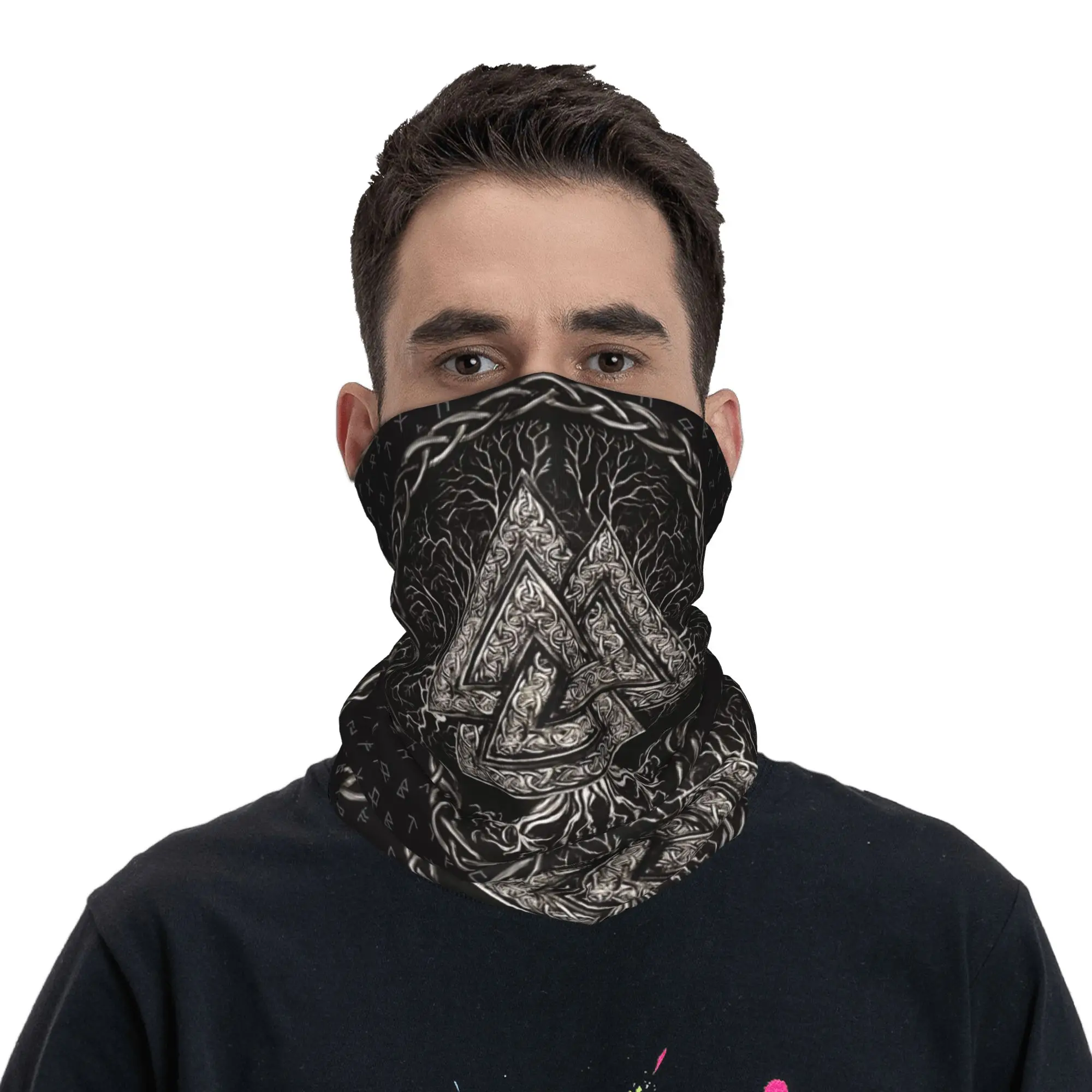 

Tattoo Tree of Life Bandana Neck Cover Printed Mystic Symbol Mask Scarf Multi-use Headband Outdoor Sports Unisex Adult Winter