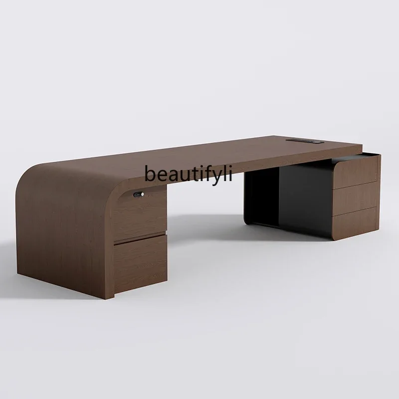 

lOffice, boss table is simple and modern, office multi-function single seat, president table