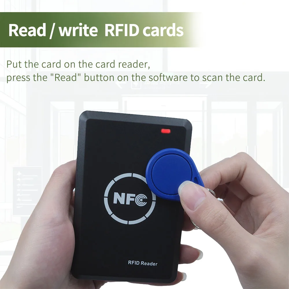 RFID Copier Duplicator 125KHz 13.56MHz USB NFC Card Reader Writer, Support T5577 EM4305 UID Encrypted Card Copy