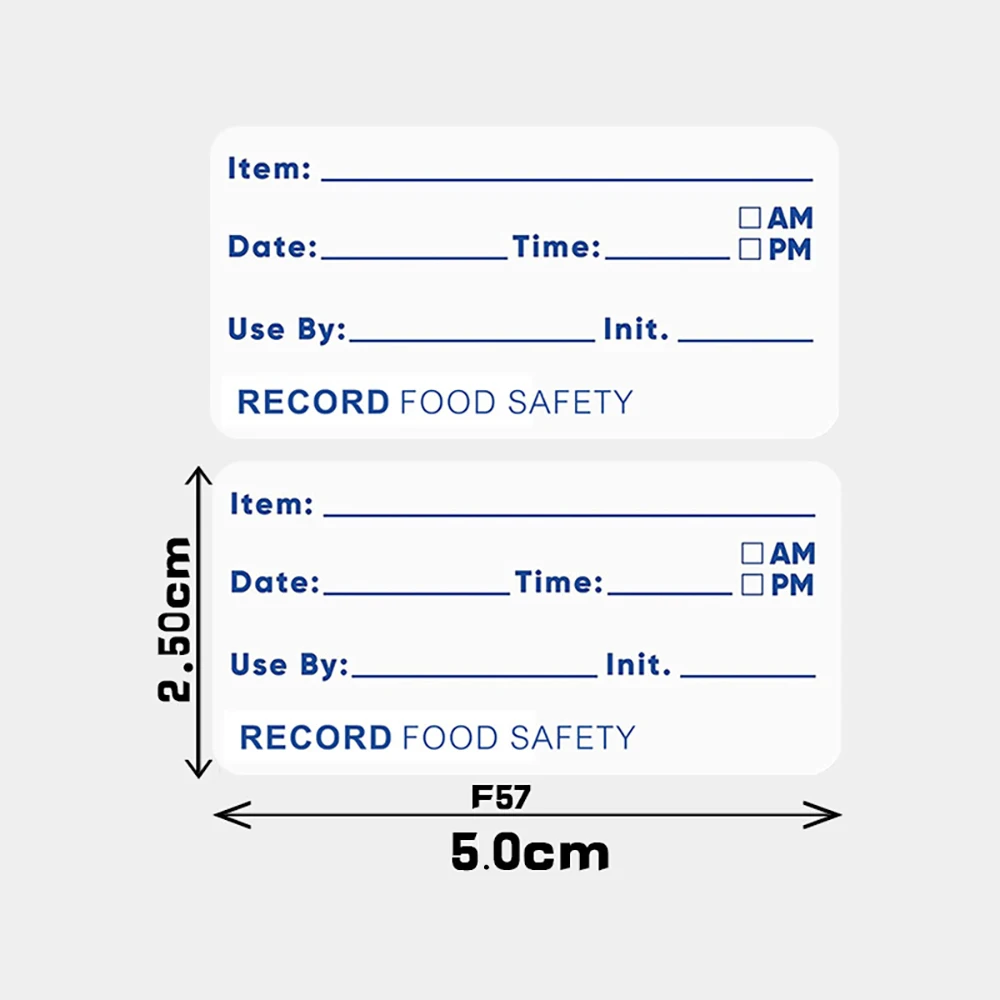 500pcs/roll 2.5*5 Cm Date Food Sticker Label Stationery Sticker Food Storage Expiration Date Label