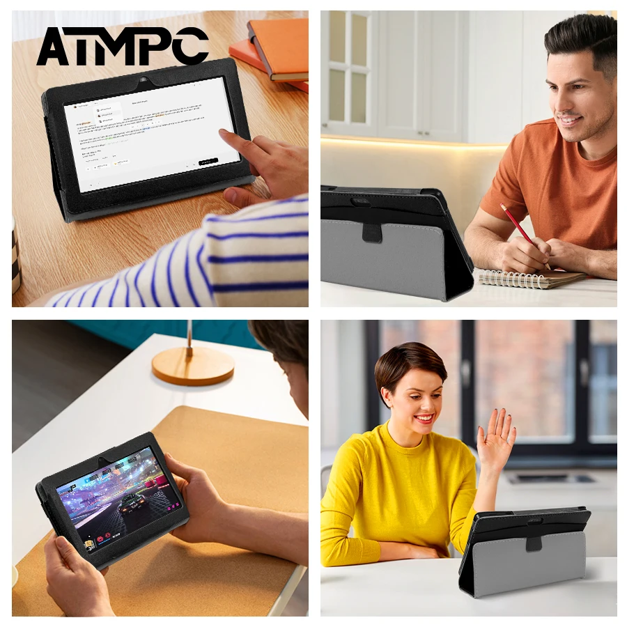 ATMPC – tablette PC 7 pouces, Android 11, 3 go de RAM + 32 go de ROM, Quad Core, écran HD IPS, double caméra, WiFi, extension 128 go