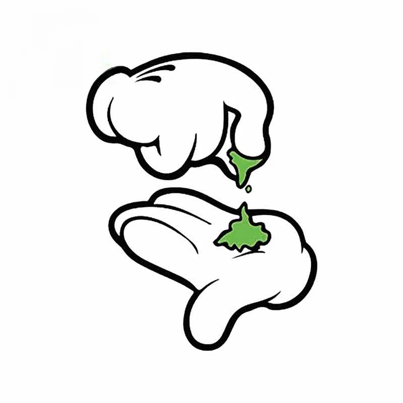 

JPCT Fun Grass Cute Cartoon Stickers Used for Waterproof Ethyl Thin Stickers on Buses, Suitcases, and Windows 13cm x 10.1cm
