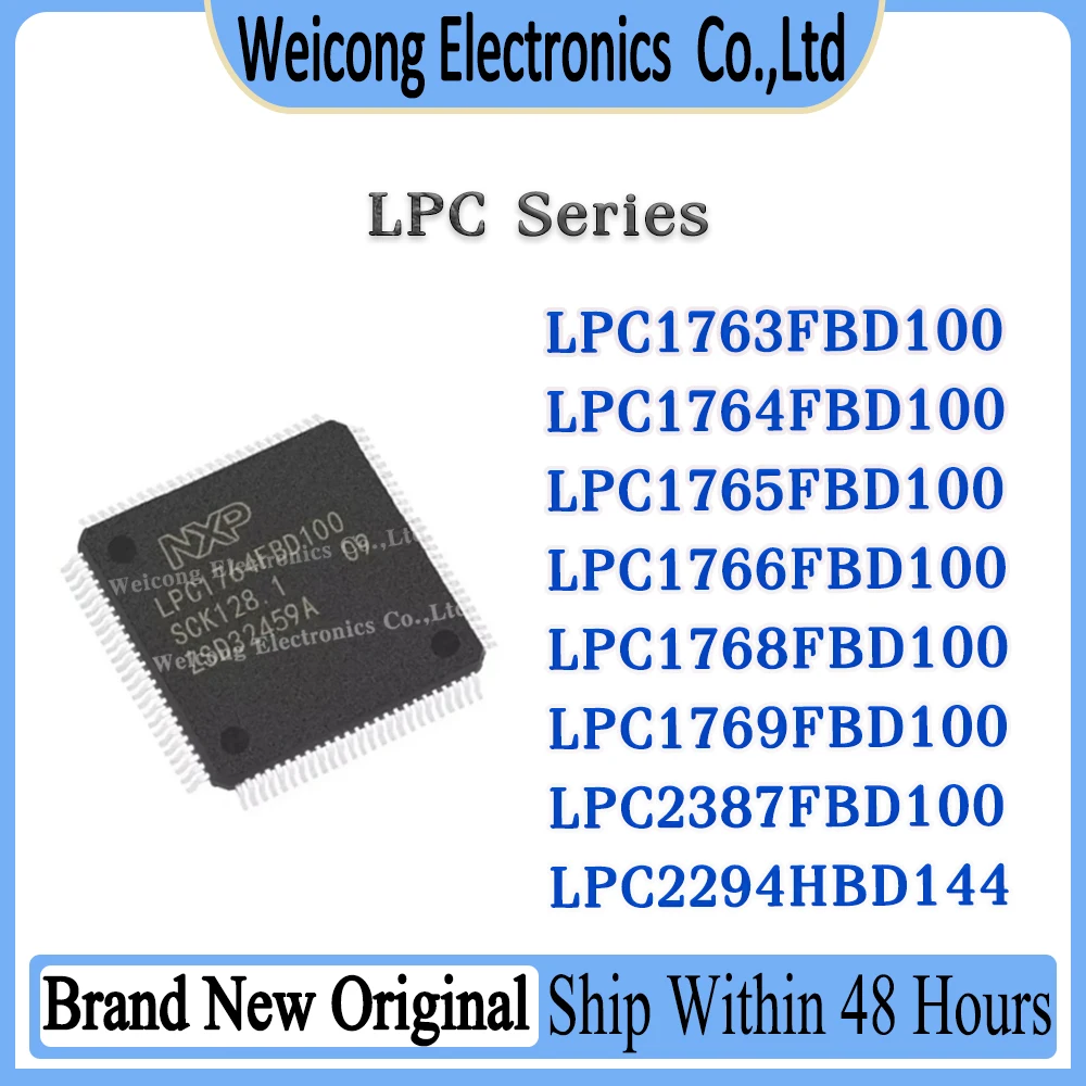 

LPC1763FBD100 LPC1764FBD100 LPC1765FBD100 LPC1766FBD100 LPC1768FBD100 LPC1769FBD100 LPC2387FBD100 LPC2294HBD144 LPC IC MCU Chip