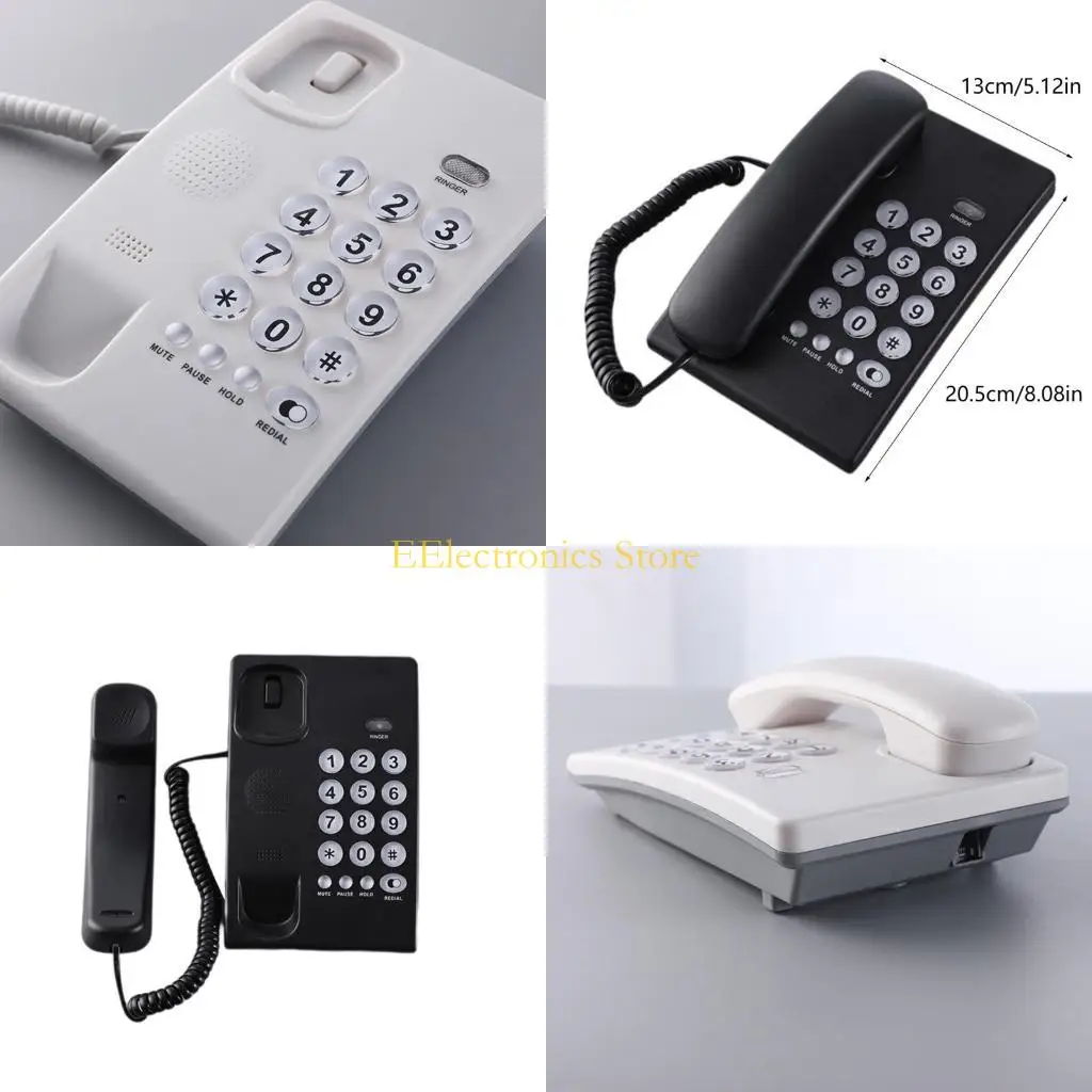 B03C Corded Phones Landline Home Phone Landline Phones Big Button Landline Telephone