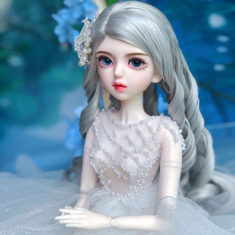 1/3 BJD 60cm nude joint body Female Doll Changing Eyes Hair Doll Diy Makeup Girls Doll Toy Gift toy