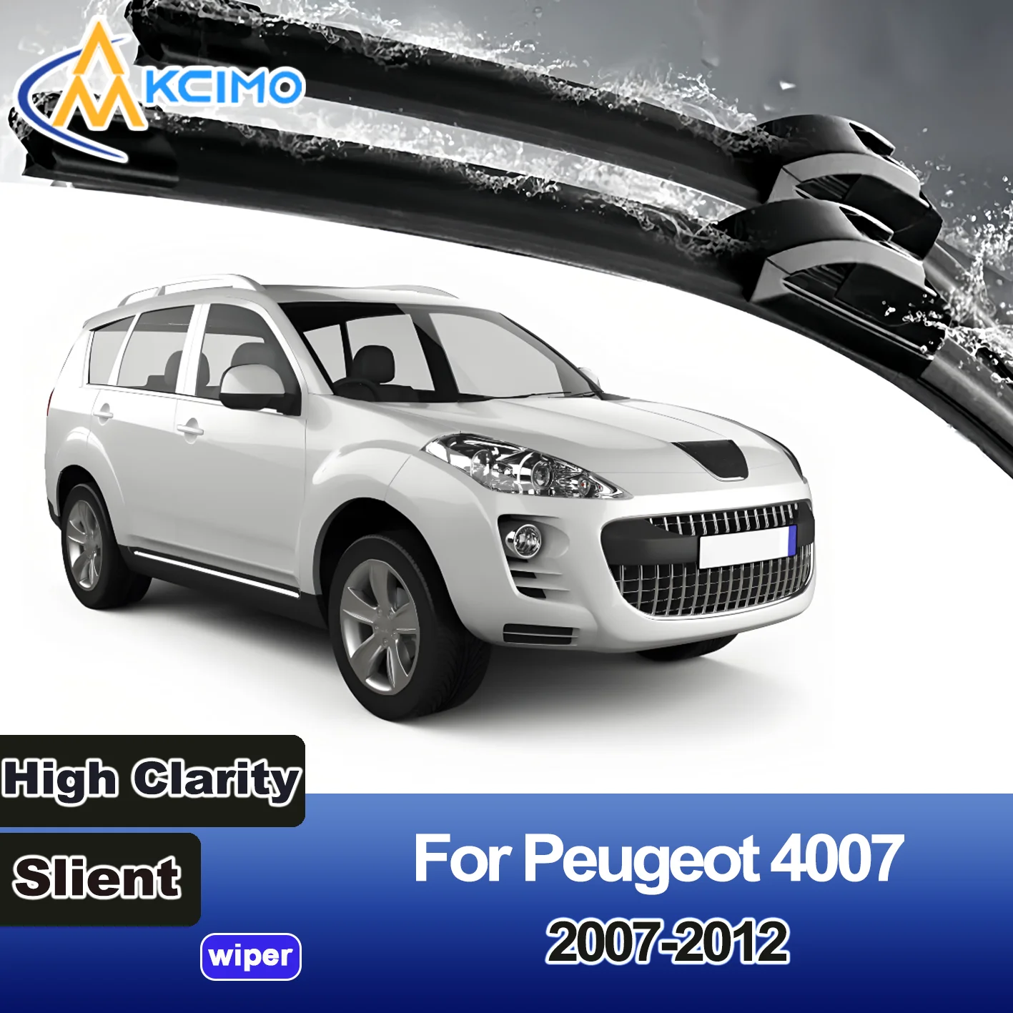

2PCS New Wiper Blades for Peugeot 4007 2007-2012 Mitsubishi Outlander (second generation) Citroën C-Crosser Front Windshield