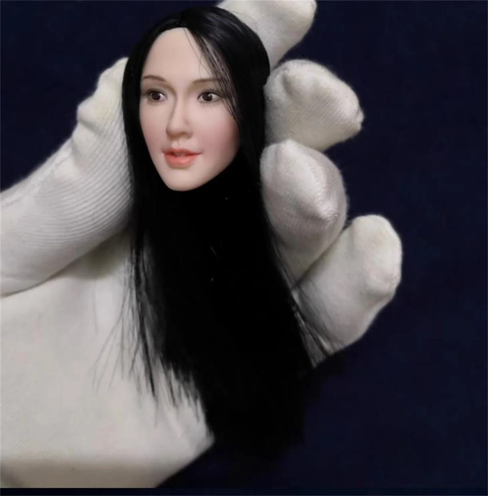 1/6 آسيا المغني ستار التعبير أنثى رئيس نحت مزروع الشعر شاحب ل 12 بوصة تبليجو Phicen عمل نموذج لجسم اللعب #6