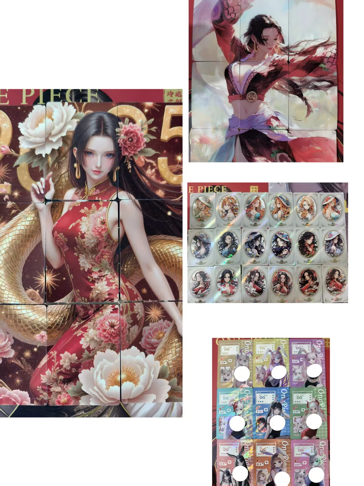 Japanese Anime One Piece Girl Cards: Han Cook, Nami, Robin, Vivi, White Star. Collectible Cards, Birthday Gift, Christmas Gift