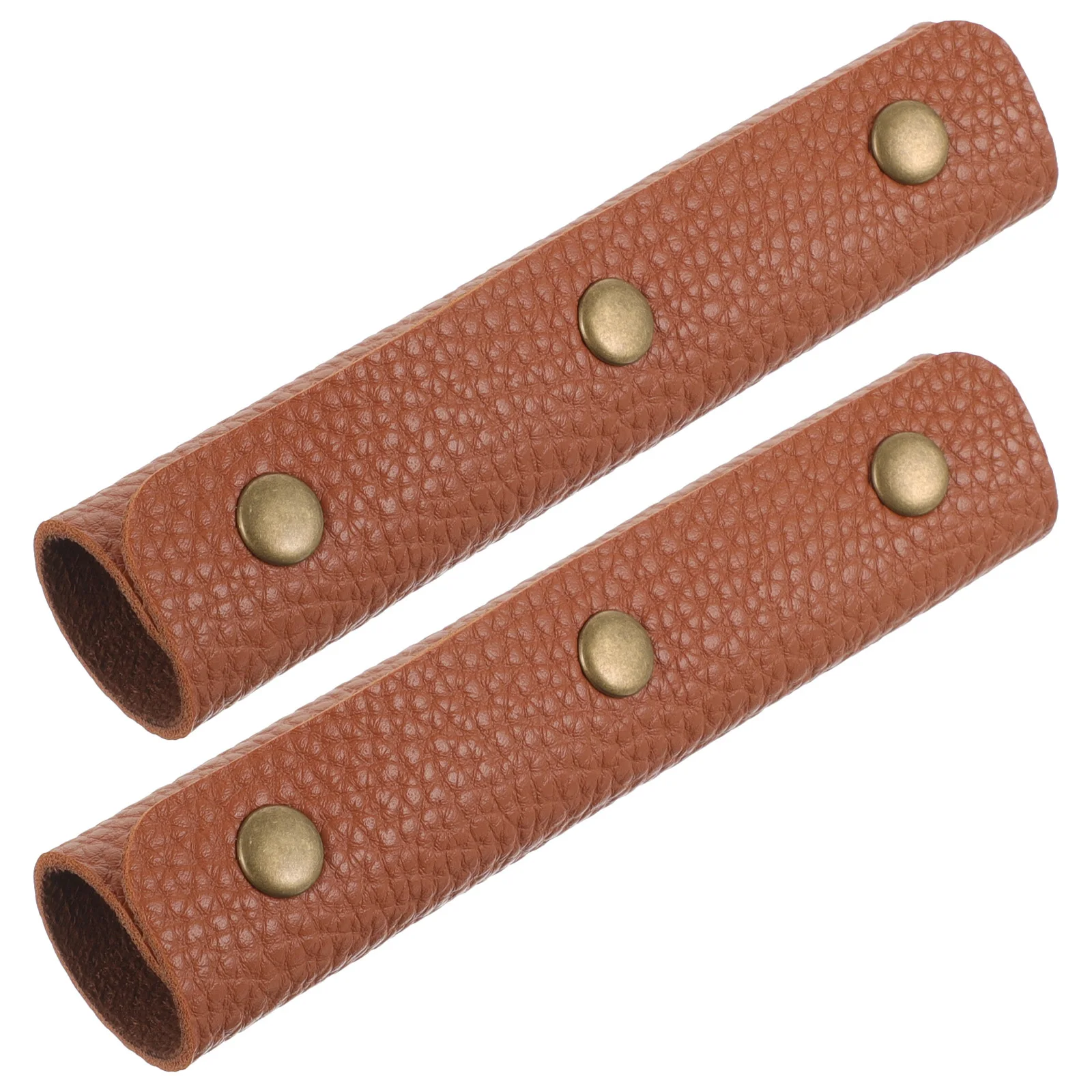 

2Pcs Luggage Handle Wrap PU Suitcase Handle Grip Pressure Relief Cover for Travel Bags Shoulder Strap Sleeve