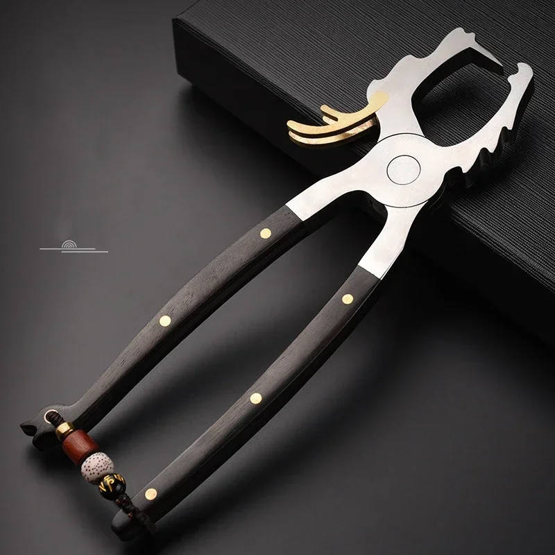 High Quality 304 Stainless Tea Tongs Steel Pu'er  Manual Special  Brick  Cake Prying Opener Tea Accessories