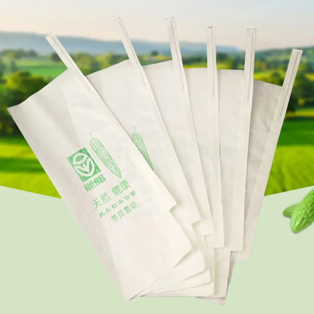 

100pcs Breathable Balsam Pear Protection Bags Against Insect Practical Loofah Grow Bags Generic Plant Grow Bag