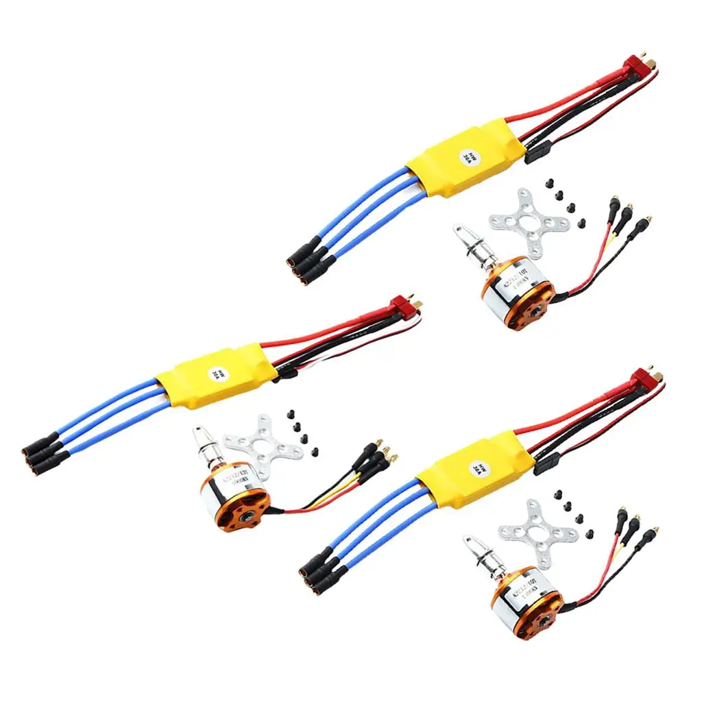 

40A Brushless ESC Metal Speed Controller RC Motor Combo Aircraft Model Electric Speed Controller for Drone Helicopter Quadcopter