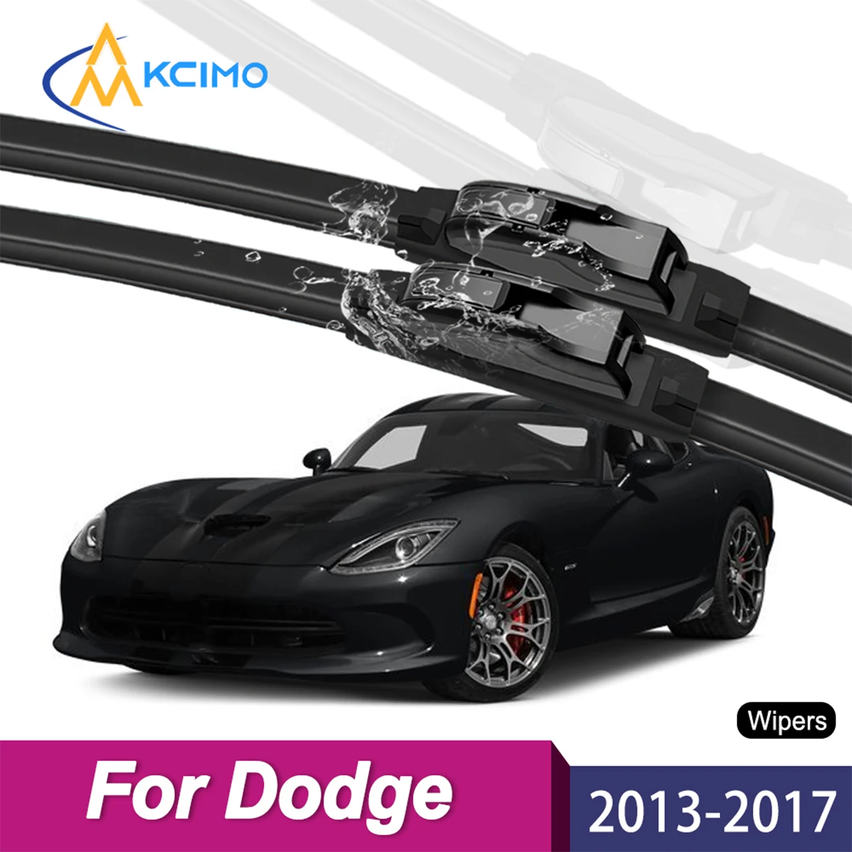 

Streak-Free Windshield Wipers for Dodge Viper VX I 2013–2017, Quick Install All-Weather Wipers
