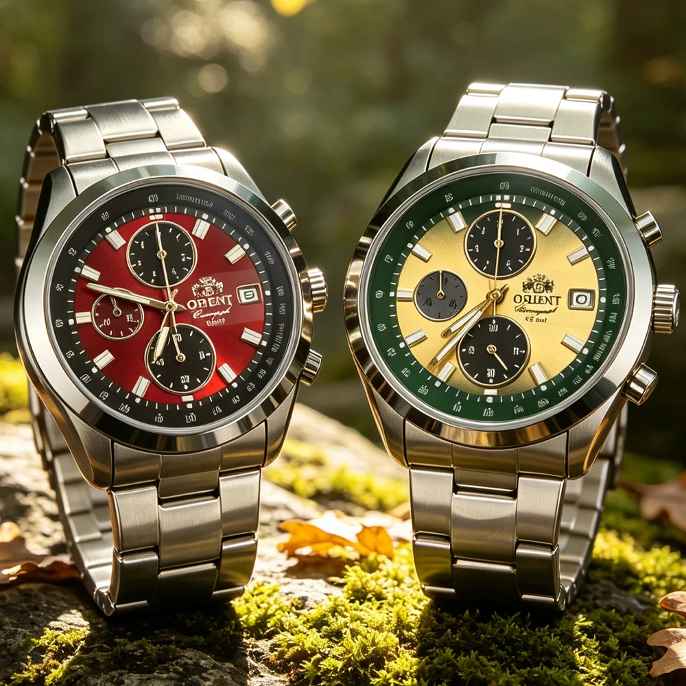 2026 New Luxury AAA Orient Original Watches For Mens Multifunctional Chronograph Luminous Auto Date Wristwatch AAA Male Clocks