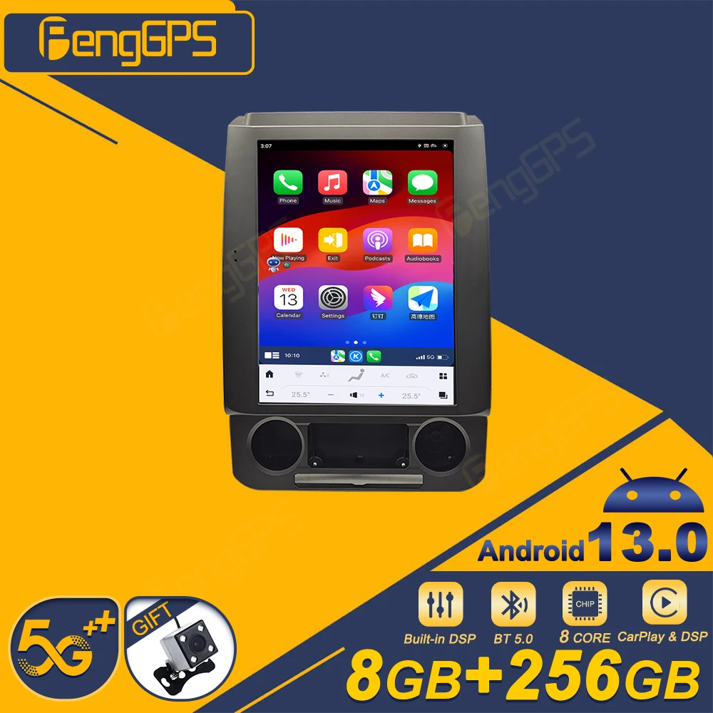 

12.1 Inch Android 13 CarPlay Car Radio For Ford F150 2016-2021 Touch Screen Multimedia Player GPS Navigation Car Accessories