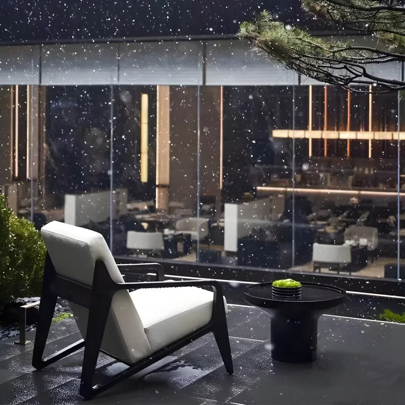 Outdoor leisure sofa simple garden courtyard balcony indoor aluminum alloy single chair waterproof furniture combination