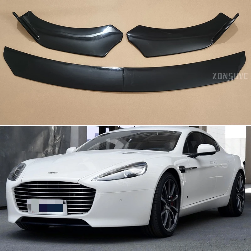 

Для Aston Martin Rapide 2010-2018 год, передний бампер, сплиттер для губ, спойлер, комплект кузова, аксессуары, универсальный, 4 шт.