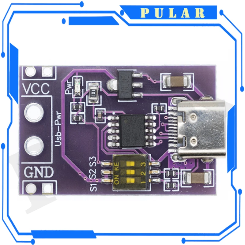 Type-C QC AFC PD2.0 PD3.0 to DC Spoof Scam Fast Charge Trigger Polling Detector USB-PD Notebook Power Supply Change Board Module