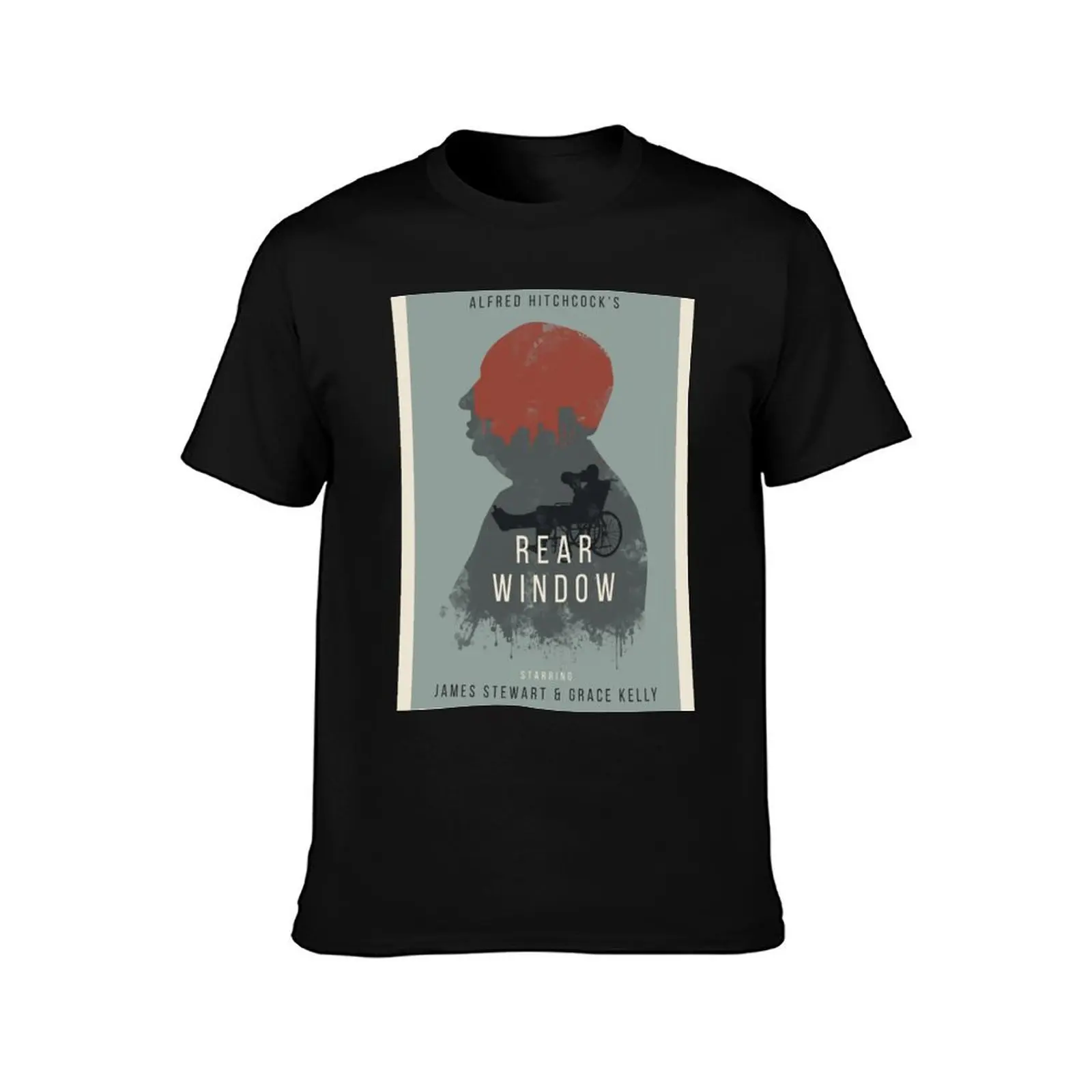 Alfred Hitchcock Rear Window T-Shirt, Cool Short Sleeve T Shirt, Loose Casual Summer Unisex Top