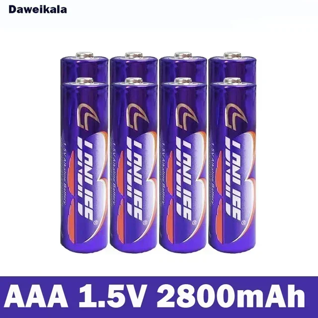 Daweikala Pile alcaline aste, adaptée aux jouets lumineux LED,livraison gratuite, 1.5V, AAA, 2800mAh,1.5V, nouveau