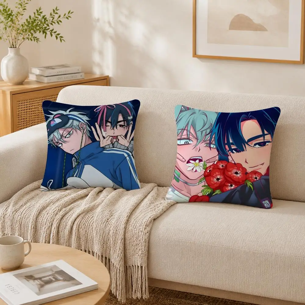 Anime IvanTill A-Alien Stage Cushion Cover Plush Decorative Pillow Case With Hidden Zipper Cutecore Room Decor For Home