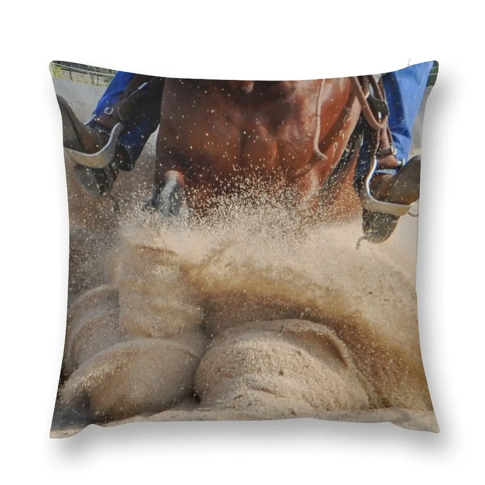 REINING HORSE ART, COW HORSE Throw Pillow Cushions For Sofa ornamental pillows for living room pillow