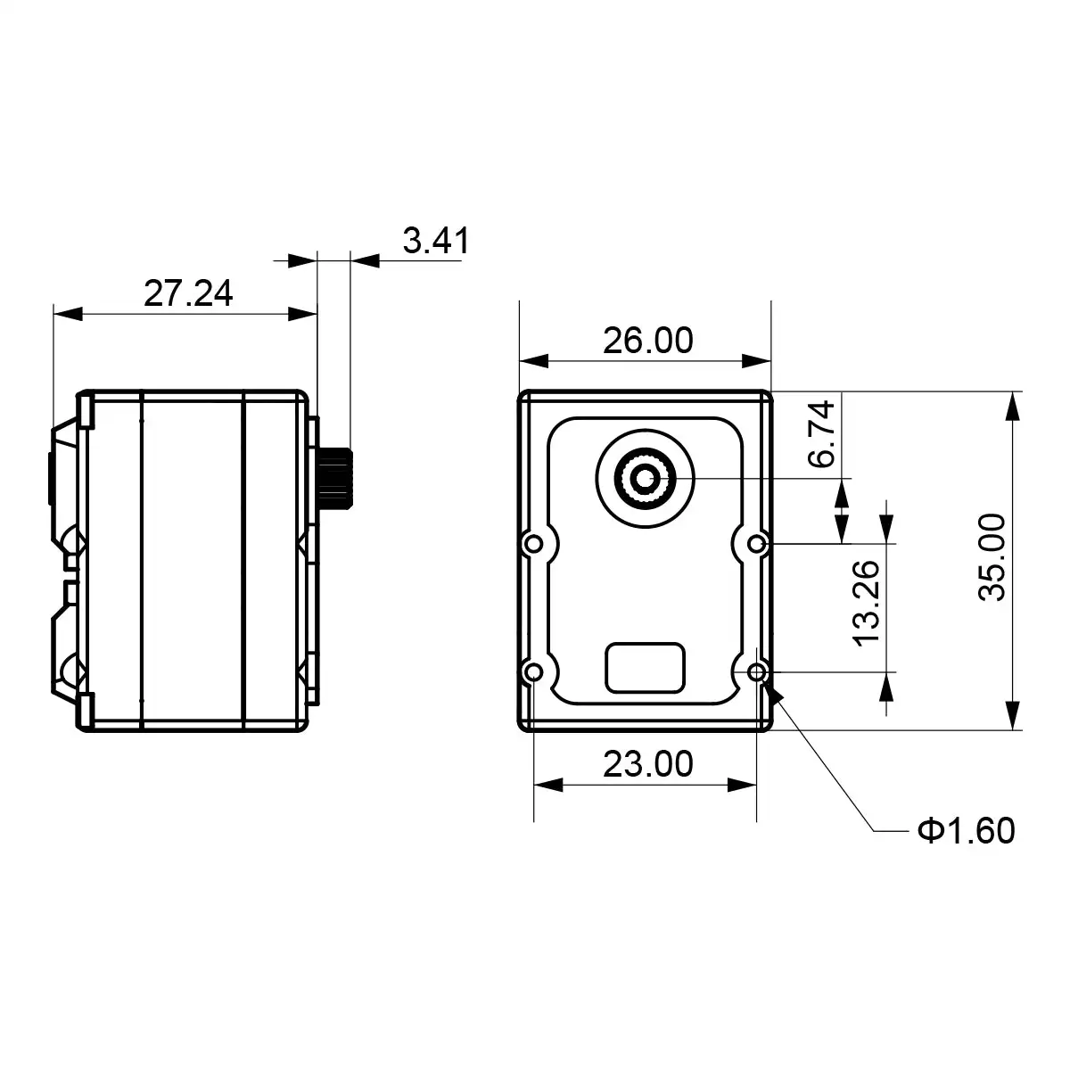 12KG Servo Bus a doppio albero di piccole dimensioni Hiwonder HX-12H Servo ad alta tensione ad alta precisione con Feedback dei dati dell'ingranaggio in metallo per Robot