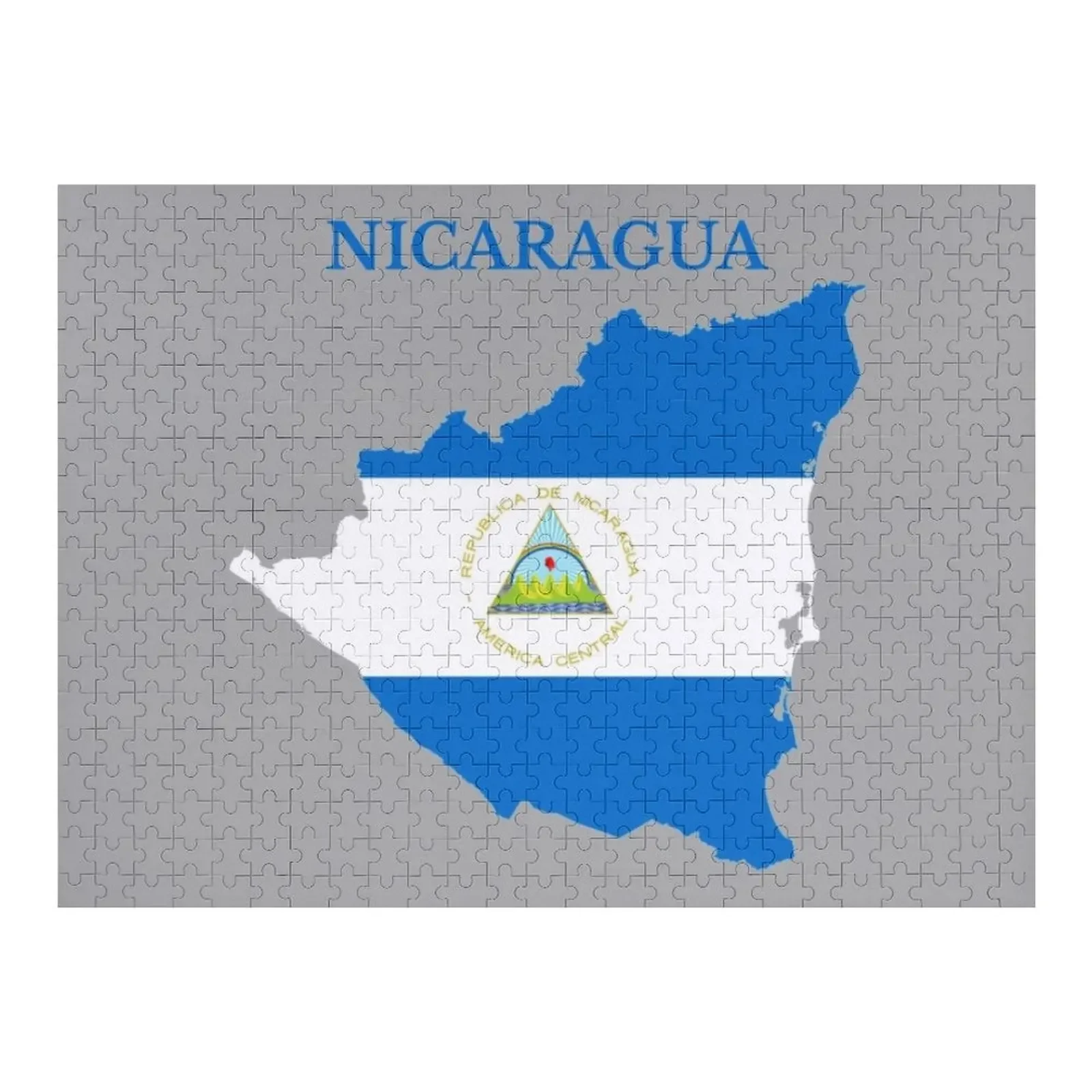 

Nicaragua Map Flag Jigsaw Puzzle Custom Photo Christmas Gifts Custom Kids Toy Puzzle