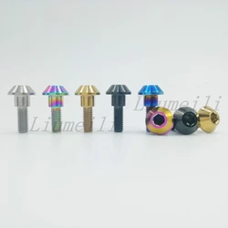 Liumeili Titanium Ti M6X20mm Motorcycle Brake Rotor Bolts Fit For Suzuki/Yamaha Motor Bike Screws Accessory 1pc