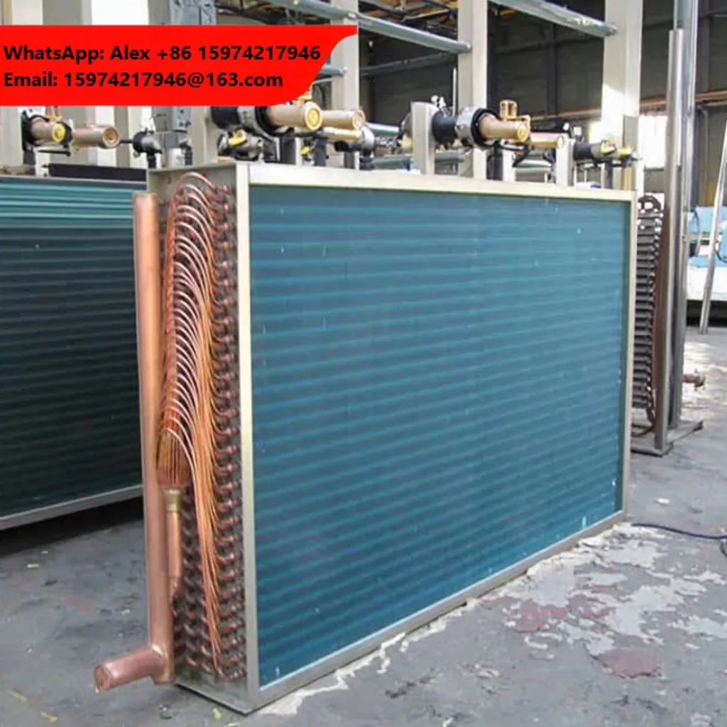 Tube Fin Radiator With Fan Large Surface Area Tube Finned Heat Exchanger Hot Water Fan Coil For Poultry Farm