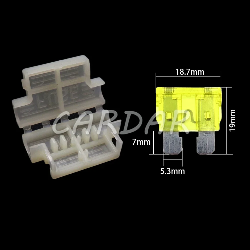 1 Set 1 Way Auto Standard Middle Fuse Holder AC Assembly Car Middle Fuses Box Automobile Blade Type Fuse Block - Detail 1
