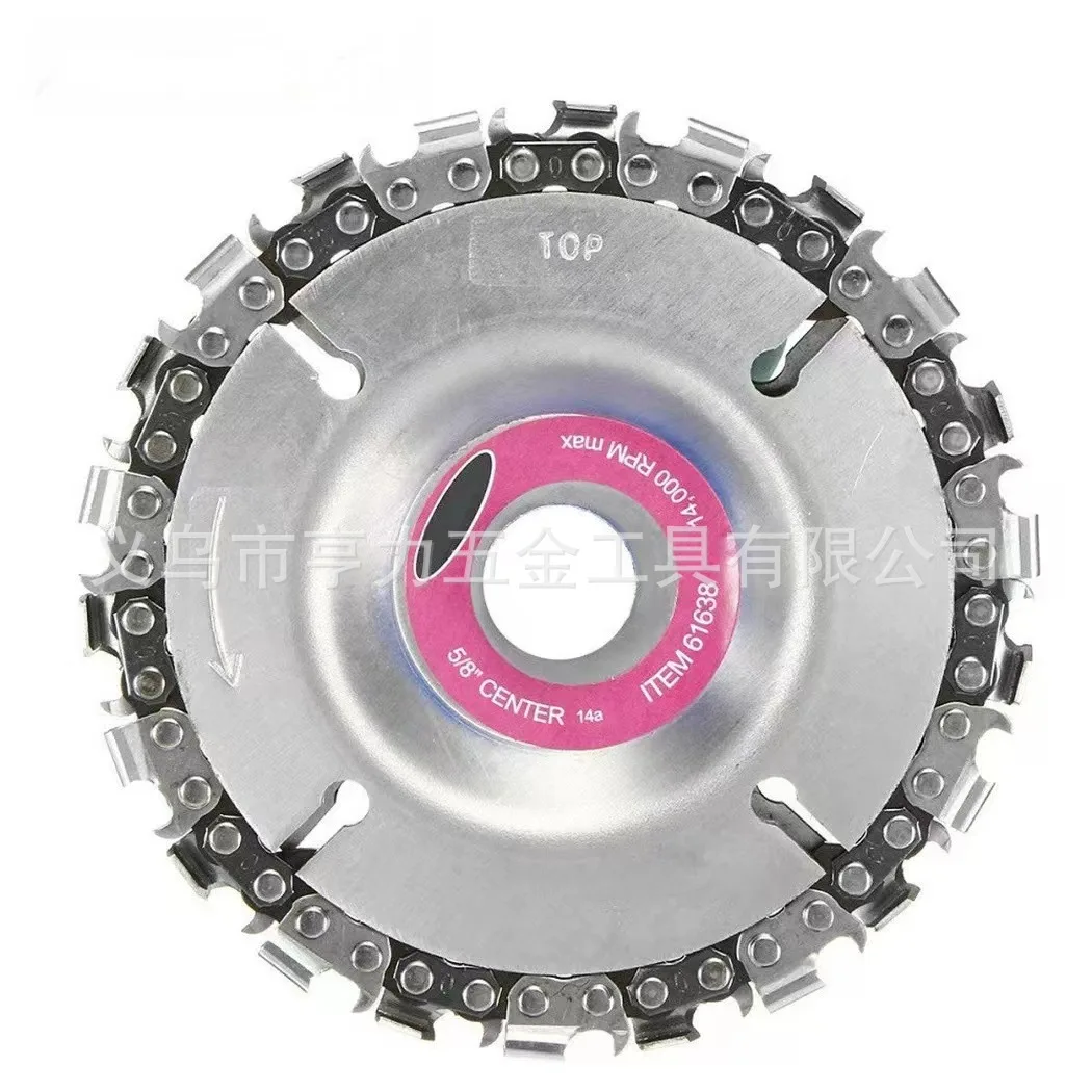 4 Inch 22 Teeth 5 14 Cutting Chain Disc For 100/115 Angle Grinder Chainsaw Woodworking Saw Blade Set