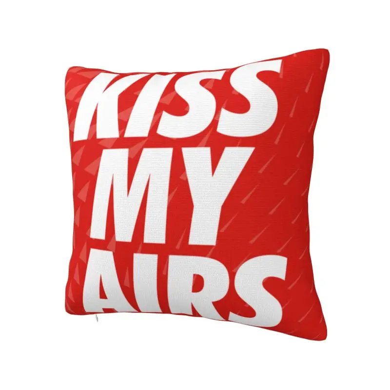 Kiss My Airs Throw Pillow Modern Cushion Cover Velvet Pillowcase