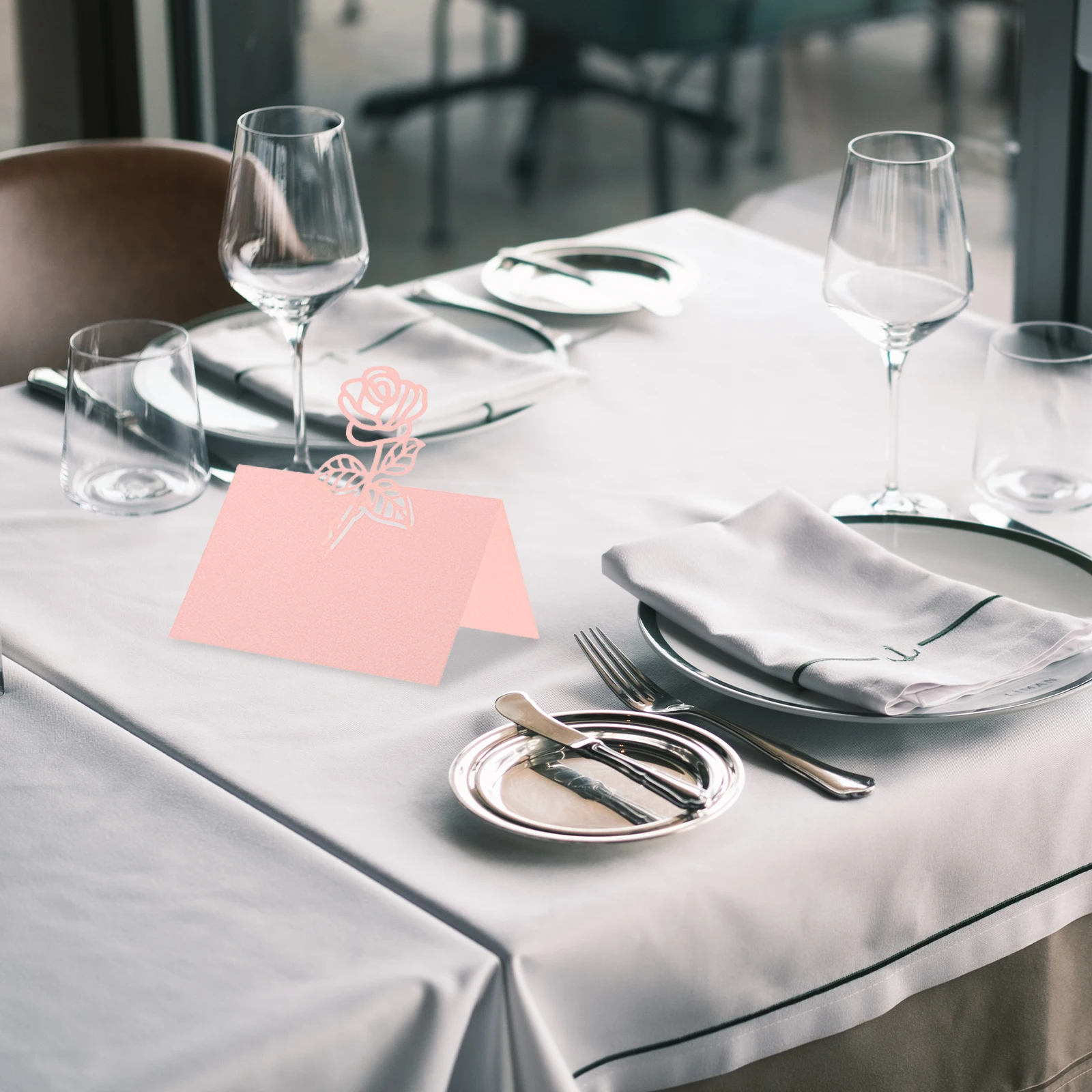 50 قطعة بطاقات مكان الأزهار بطاقات اسم طاولة الزفاف مكان الجلوس علامة الاستقبال لجلوس الضيوف حفل استقبال الزفاف