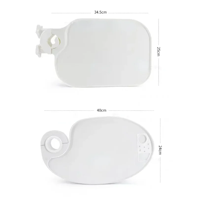 Dental Plastic Instrument Tray, Rotatable Post‑Mounted Shelf Table, Scaler Tray Accessory for Dental Chair